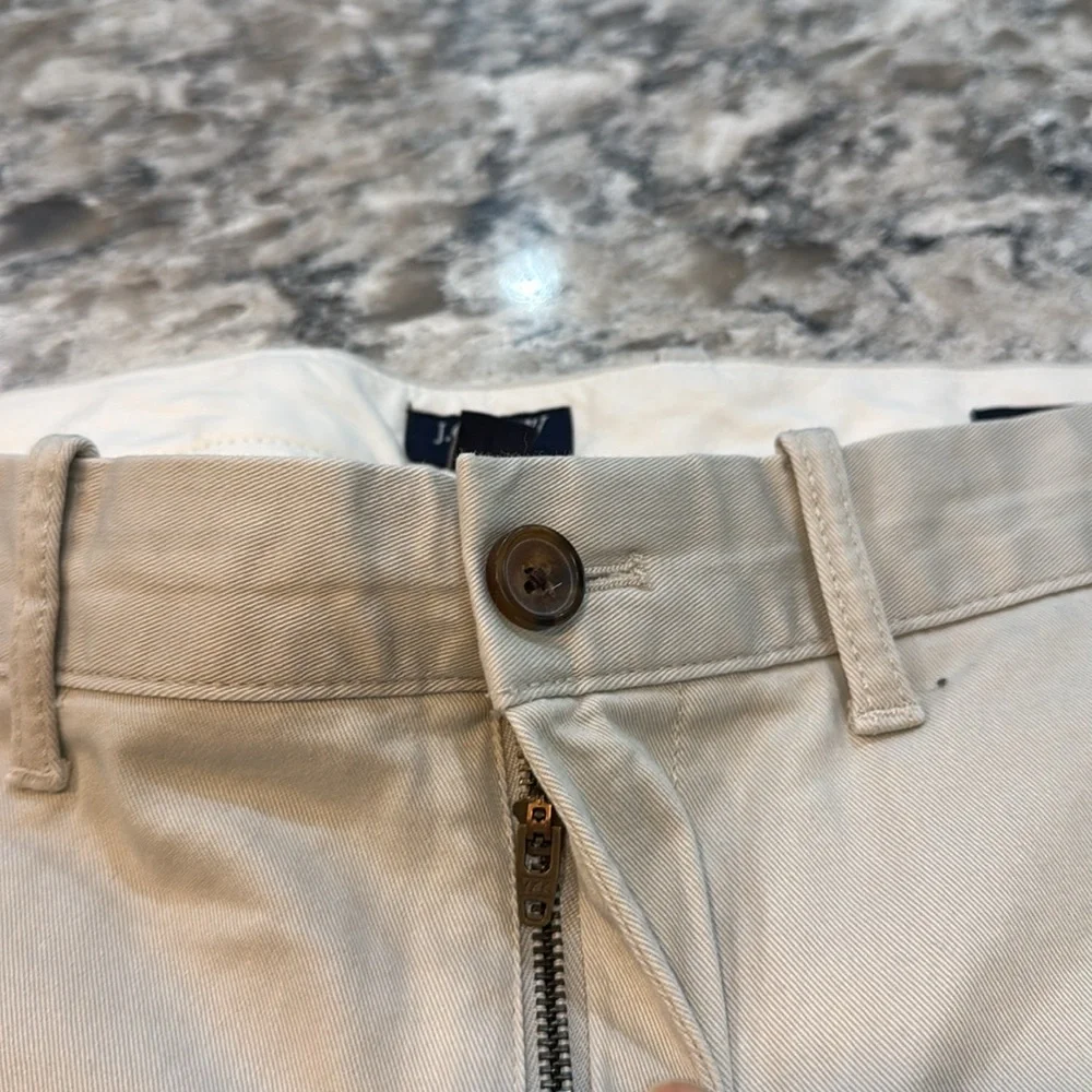 J.Crew Flex Straight Chino Pants Men’s 34x30 Ivory Stretch Casual Khaki